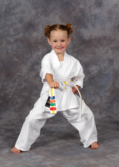karate kid posing