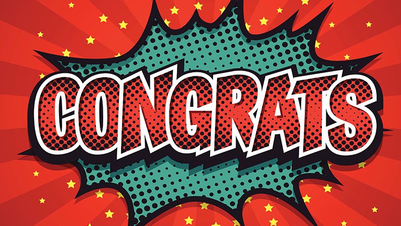 congrats worlds congrats in red star burst