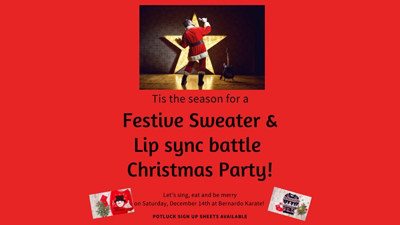 christmas_party Festive sweater and lip sync battle