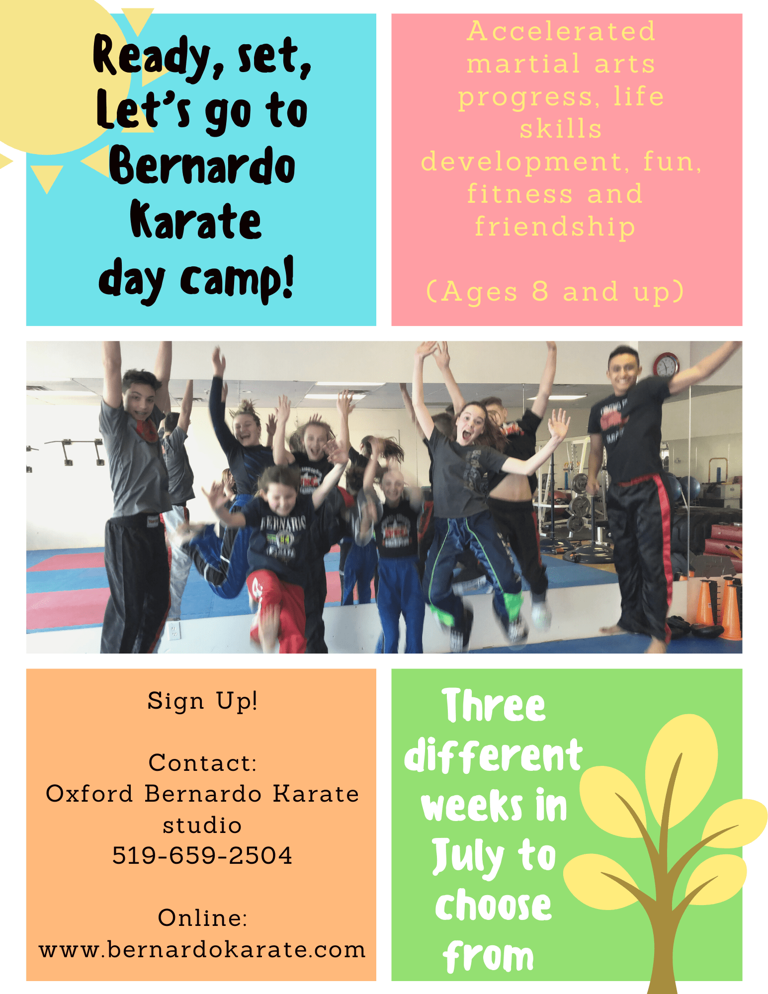 Summer Karate Camps Bernardo Karate & Cardio Kickboxing