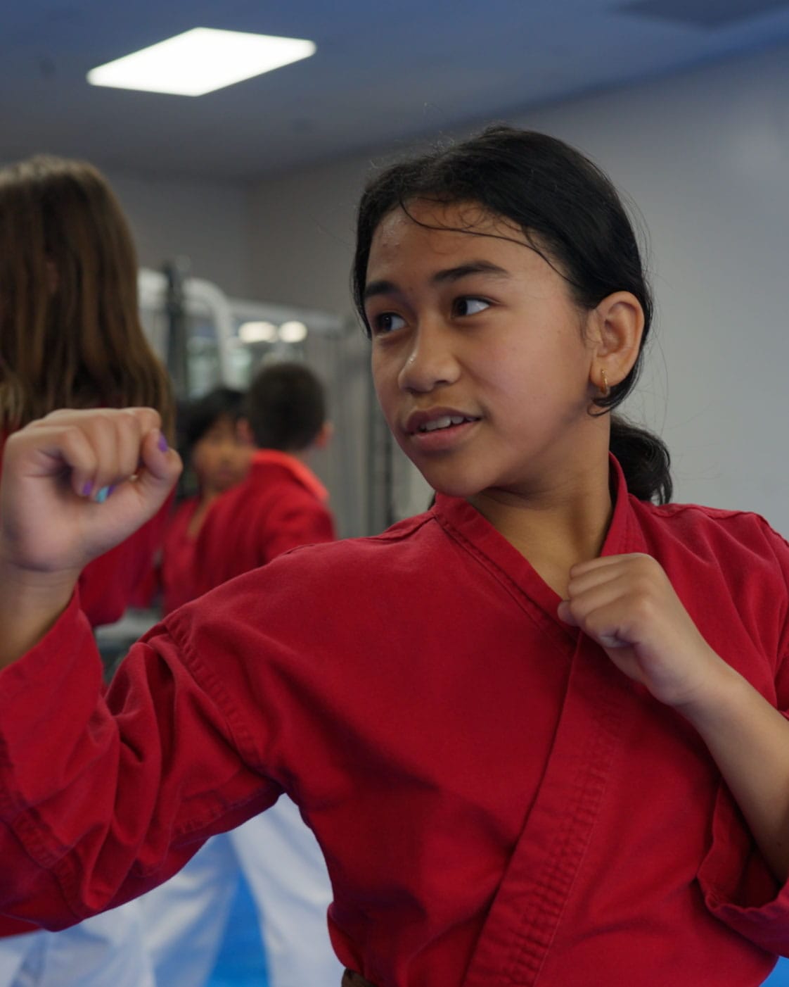karate-teen-at-bernardo-karate-confidence-2026 Karate teen at Confidence Course 2026